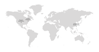 world map of company